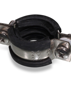 Pipe clamp 20-24mm M8 SST / with insert